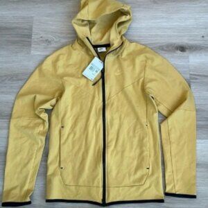 Nike yellow zip up hoodie men size xs
